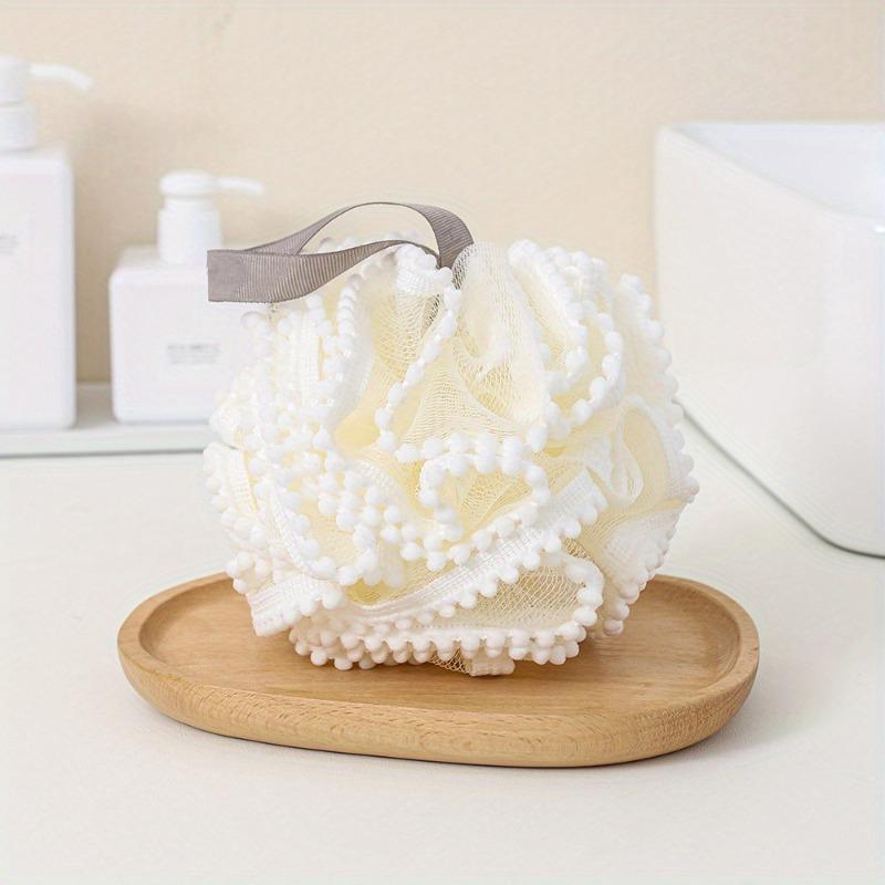 2pcs Bath Sponge Ball, Cute Unisex Body Exfoliating Bathroom Accessories, Suitable for Home, Bathroom Essentials