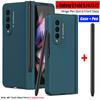 С стилусом для Samsung Galaxy Z Fold 5 4 3 2 5G Чехол Слот для стилуса на шарнире Защитное стекло для переднего экрана Колпачок Чехол Z Fold 2 3 4 5