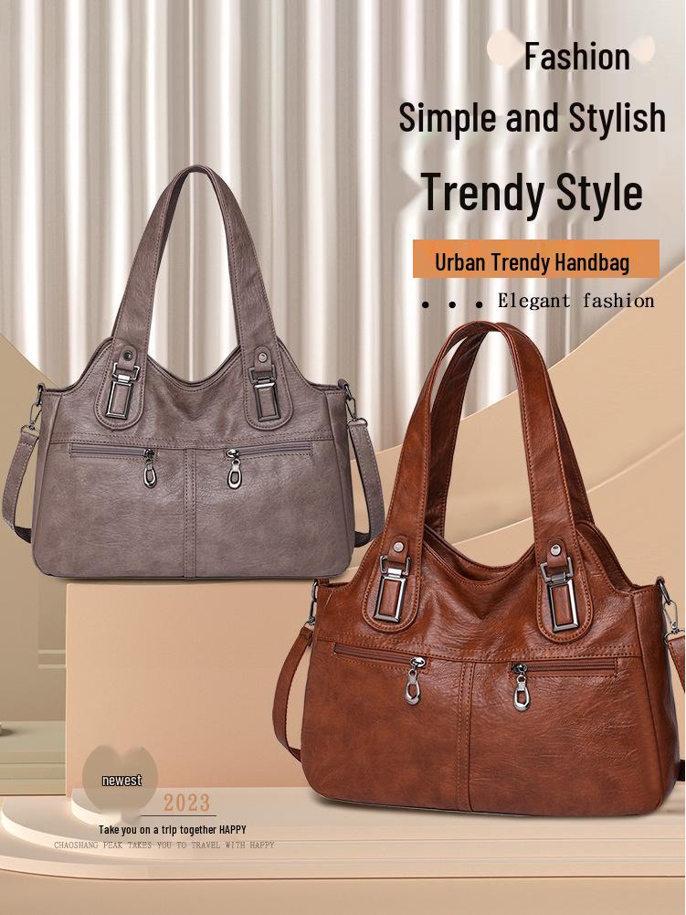 Women's Large Capacity Urban Minimalist Shoulder & Crossbody Tote Bag