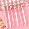 Color Changing Strawberry Erasable Pen Light Absorption Cute Design for Girls Kids School Writing Drawing Gift