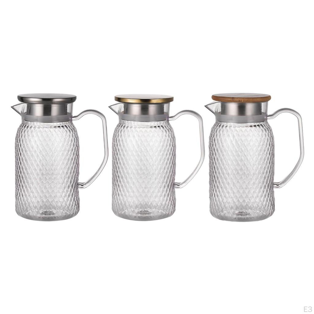 Кувшин для напитков, холодный графин с ручкой, прозрачное кафе для послеобеденного чая