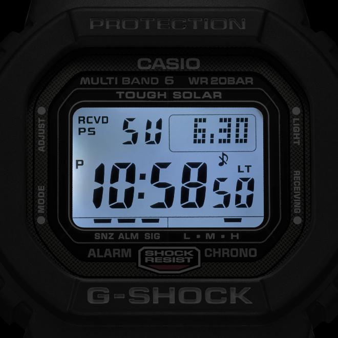 Casio Мужские часы G-SHOCK Цифровые Солнечные Радиоуправляемые Черные GW-5000U-1JF