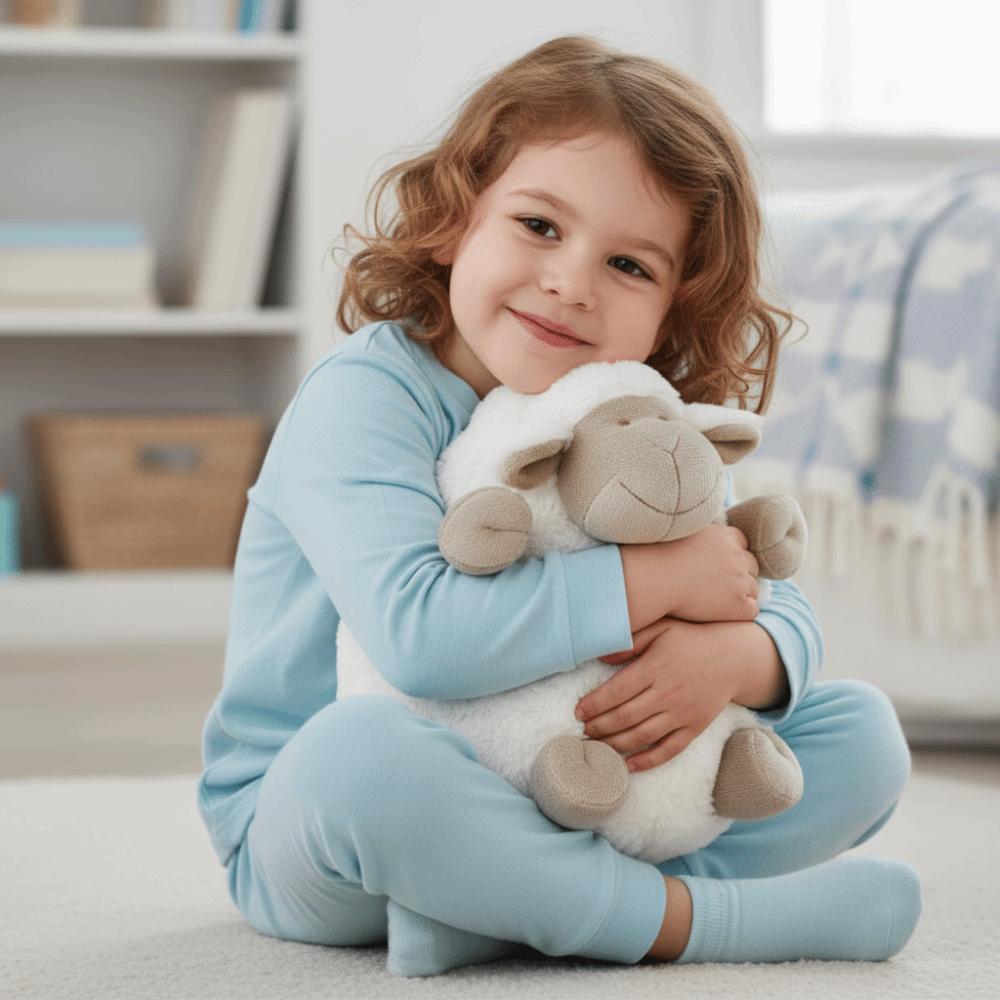 Cozy Stuffed Lamb Doll Huggable Plush Pillow Toy Gift Sheep Ball Doll  Kids