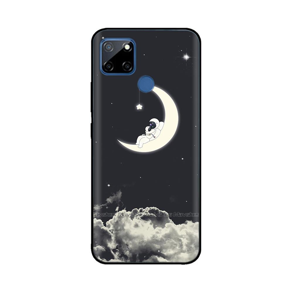 Чехол для Realme C12 C25 C25s Realme 7i Global Чехол Милый Мягкий Силикон ТПУ Задняя Крышка Realme7i RMX2193 Защитный Чехол Fundas