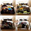 Monster Jam Children Bed Cover Set With Colorful Patterns For Modern Kids Room Decor