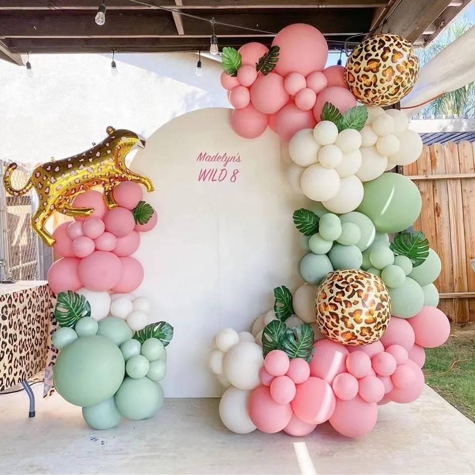 Wedding Birthday Baby Shower Gender Reveal Decorations Dusty Blue White Balloon Arch Garland Kit