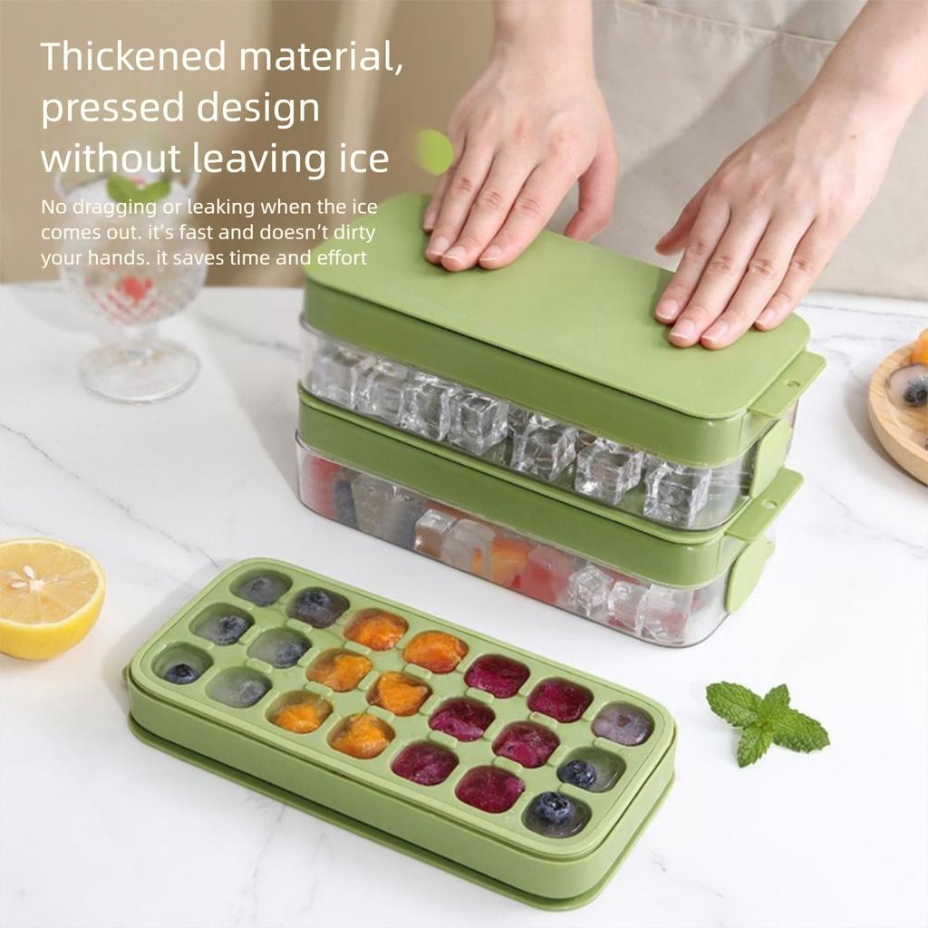 21 решетка, прессующие формы для кубиков льда, многоразовый льдогенератор, нетоксичный контейнер для хранения льда, кухонные принадлежности
