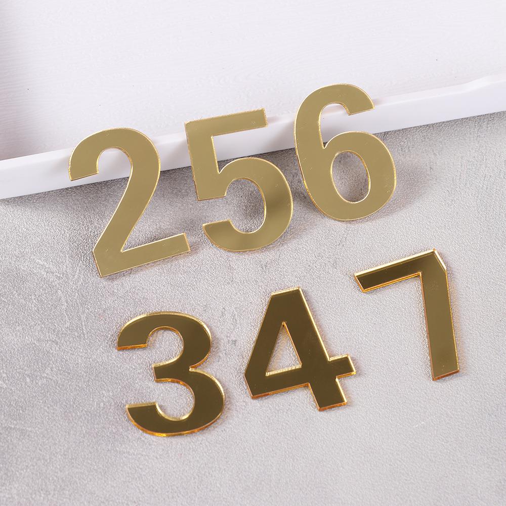 Hotel Home Sticker Address Door Plate Number House Drawer Sign Gate Digits Door Numeral Plaque