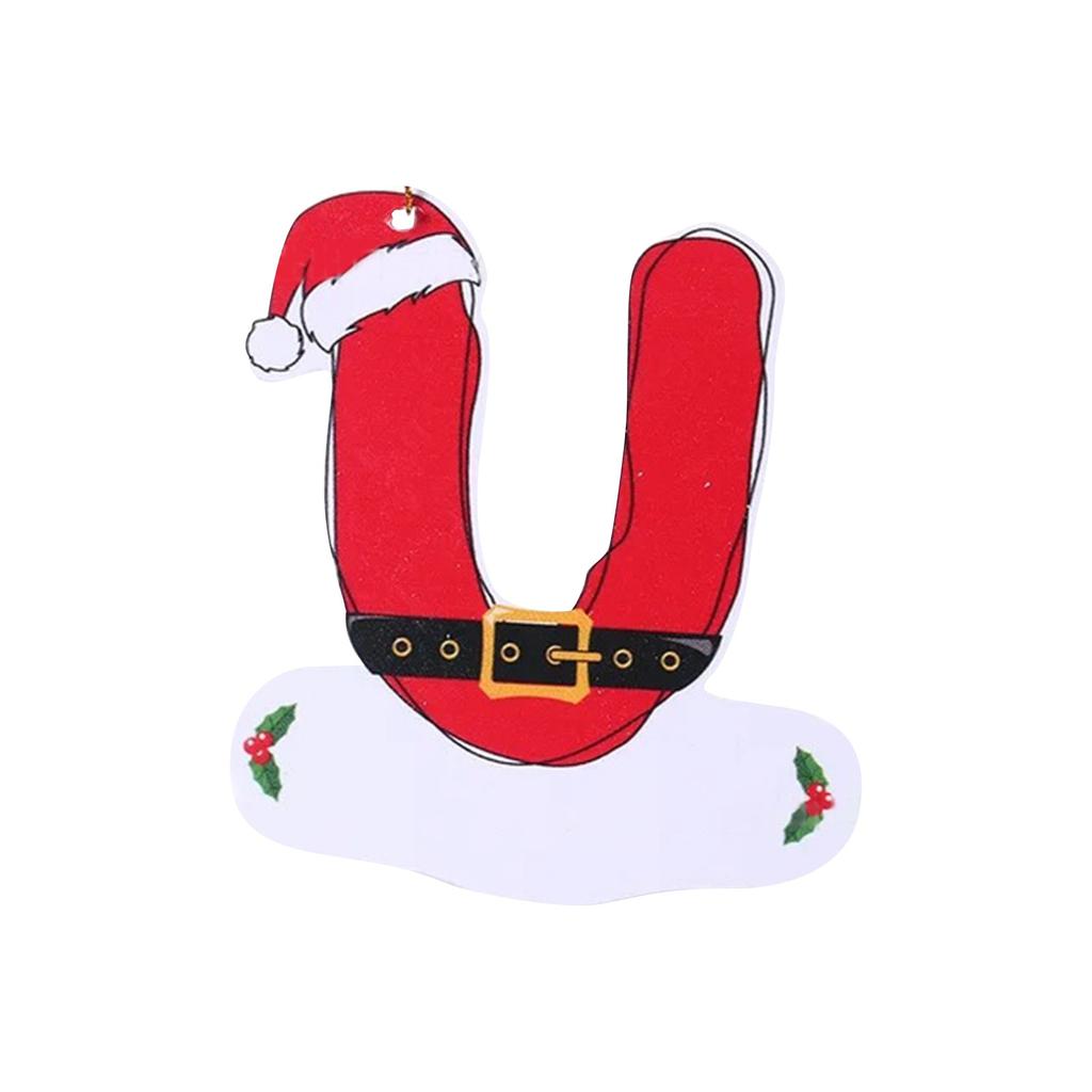 26 букв, украшение на рождественскую елку, рождественская подвеска, сделай сам, подвеска в виде алфавита, атмосферное украшение, буквы на рождественскую елку, 1 шт.