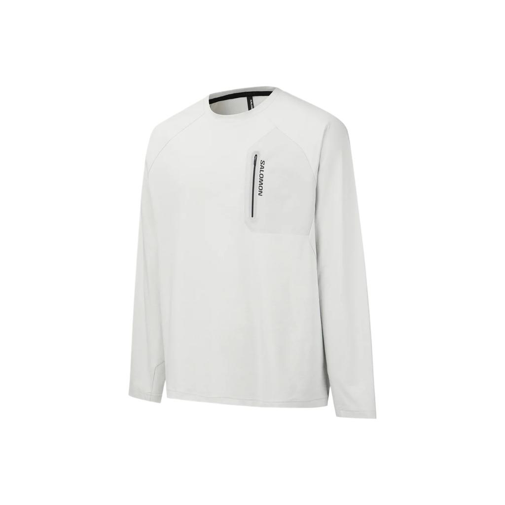 SALOMON Унисекс футболка с длинным рукавом и круглым вырезом Prime FW/AW25 с влагоотводящим эффектом C30083