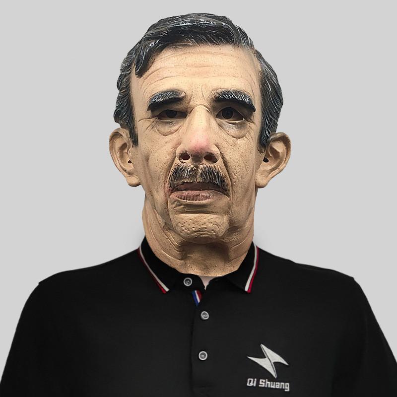 Уморительная латексная маска лысого старика для веселых костюмированных вечеринок и мероприятий на Хэллоуин