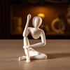 Абстрактная Человеческая Скульптура 3D Печатный Современный Держатель-Ваза в Виде Пробирки для Свежих Сушеных Цветов Минималистичная Настольная Фигурка для Дома Полки Стола Гостиной