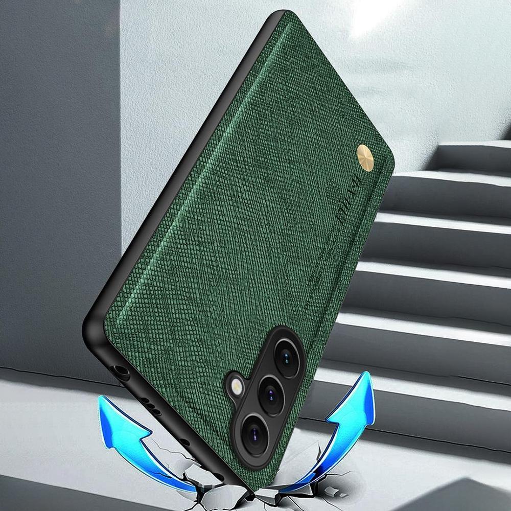 For Samsung Galaxy A56 5G Case Cross Texture Leather + TPU Phone Cover Support Magnetic Car Holder