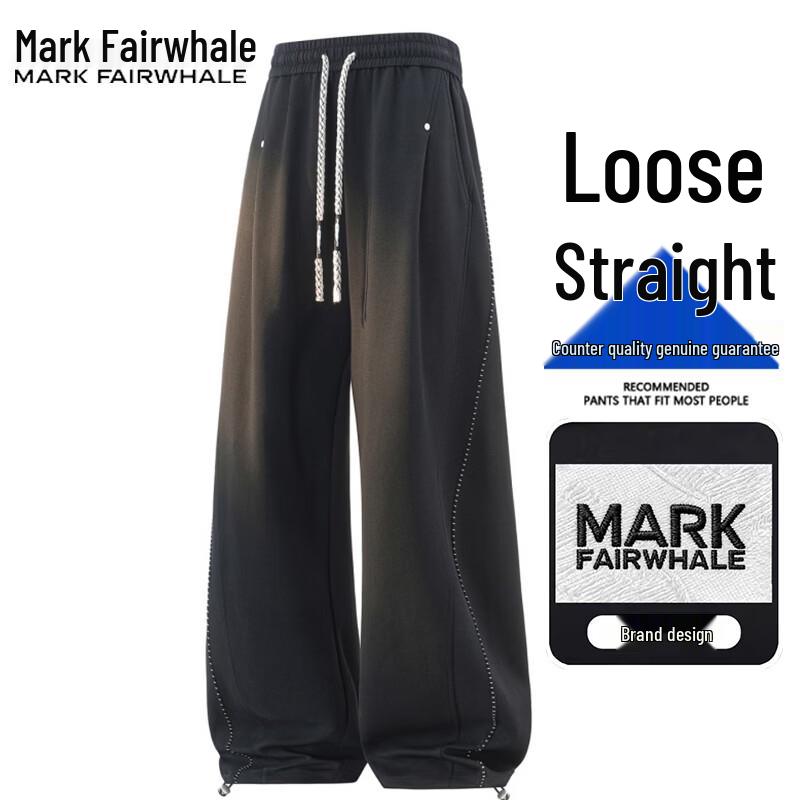 Mark Fairwhale Мужские повседневные свободные прямые спортивные штаны
