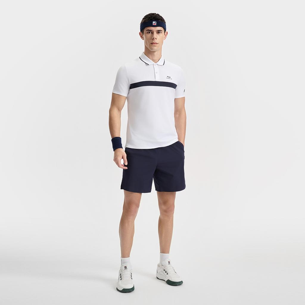 FILA Athletics Tennis Polo Shirt Men's Jade White WT A11M523110F-WT