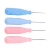 4 Pcs Awl Tool Incisive Sturdy Sewing Awls Tools with Plastic Handle for DIY Leather Craft Sewing