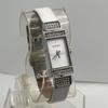 Used Working condition Nixon THE ELLE Crystal Square Silver White Dial Watch Quartz Diamond