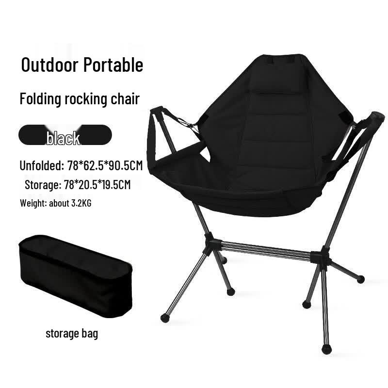 OIMG Outdoor Foldable Rocking Chair
