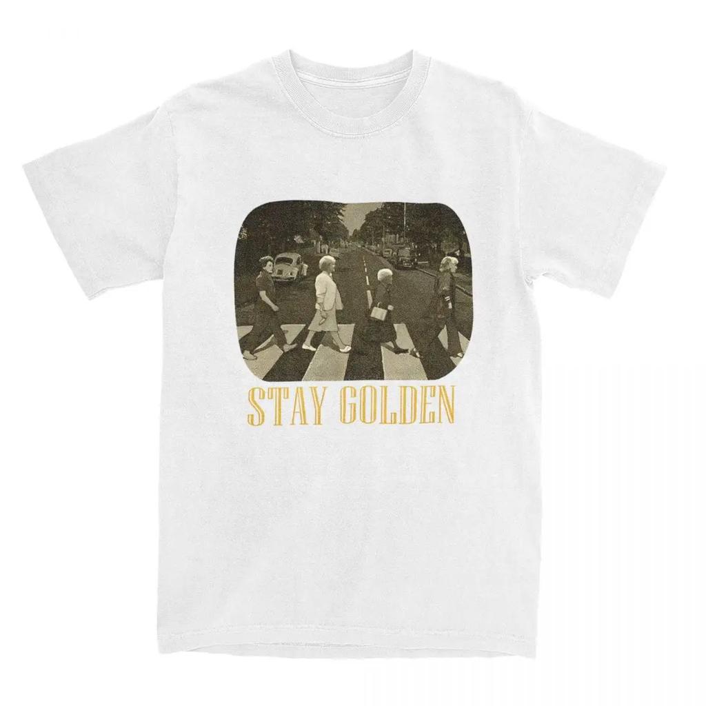 Летняя футболка Golden Girls для мужчин и женщин Pure Funny Stay Golden Abbey Road футболка с коротким рукавом одежда