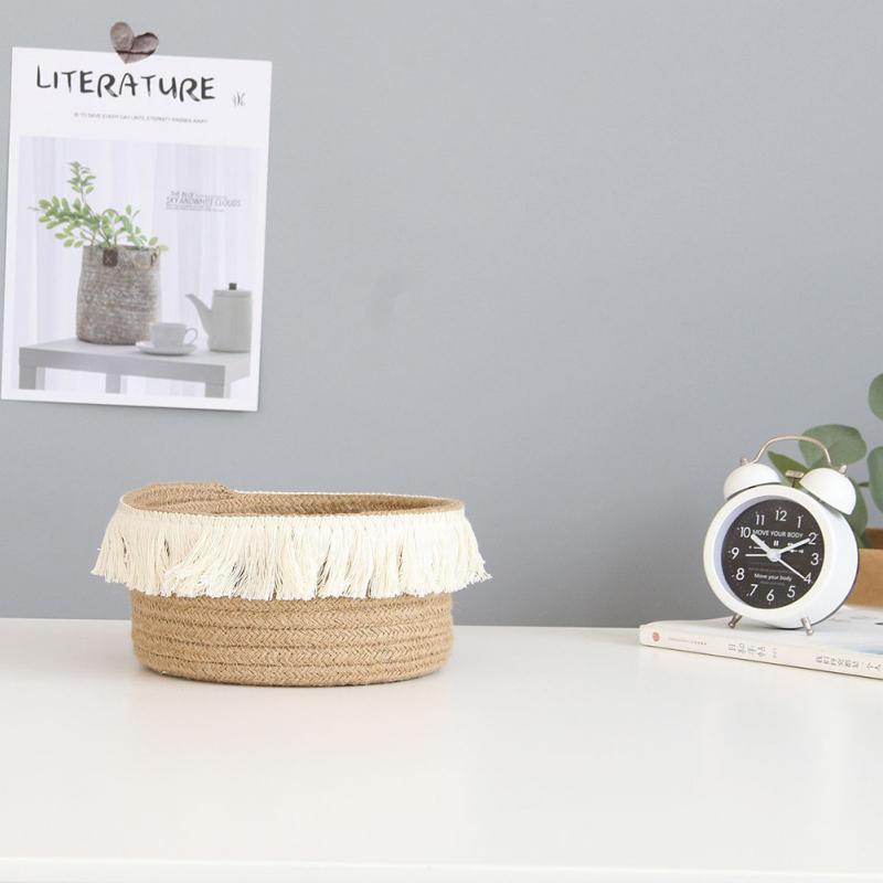 Многофункциональная корзина для хранения Складная конструкция Декоративная корзина для хранения украшений, ключей, иголок