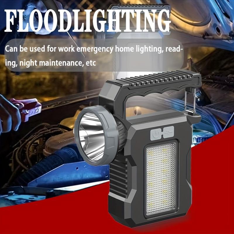 Светодиодный портативный кемпинговый фонарик с солнечной подзарядкой, подходит для кемпинга, чрезвычайных ситуаций, перебоев с электроэнергией, использования в помещении/на открытом воздухе