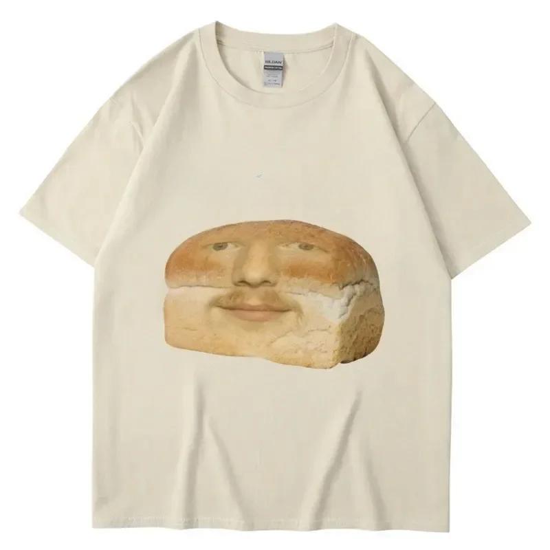 Забавные футболки с принтом в виде хлеба, юмор, креативность, с коротким рукавом, повседневные, унисекс для мужчин и женщин