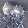 2pcs Hair Clip for Girls Harajuku Gothic Bun&Bowknot Teens Cosplay Hair Clip
