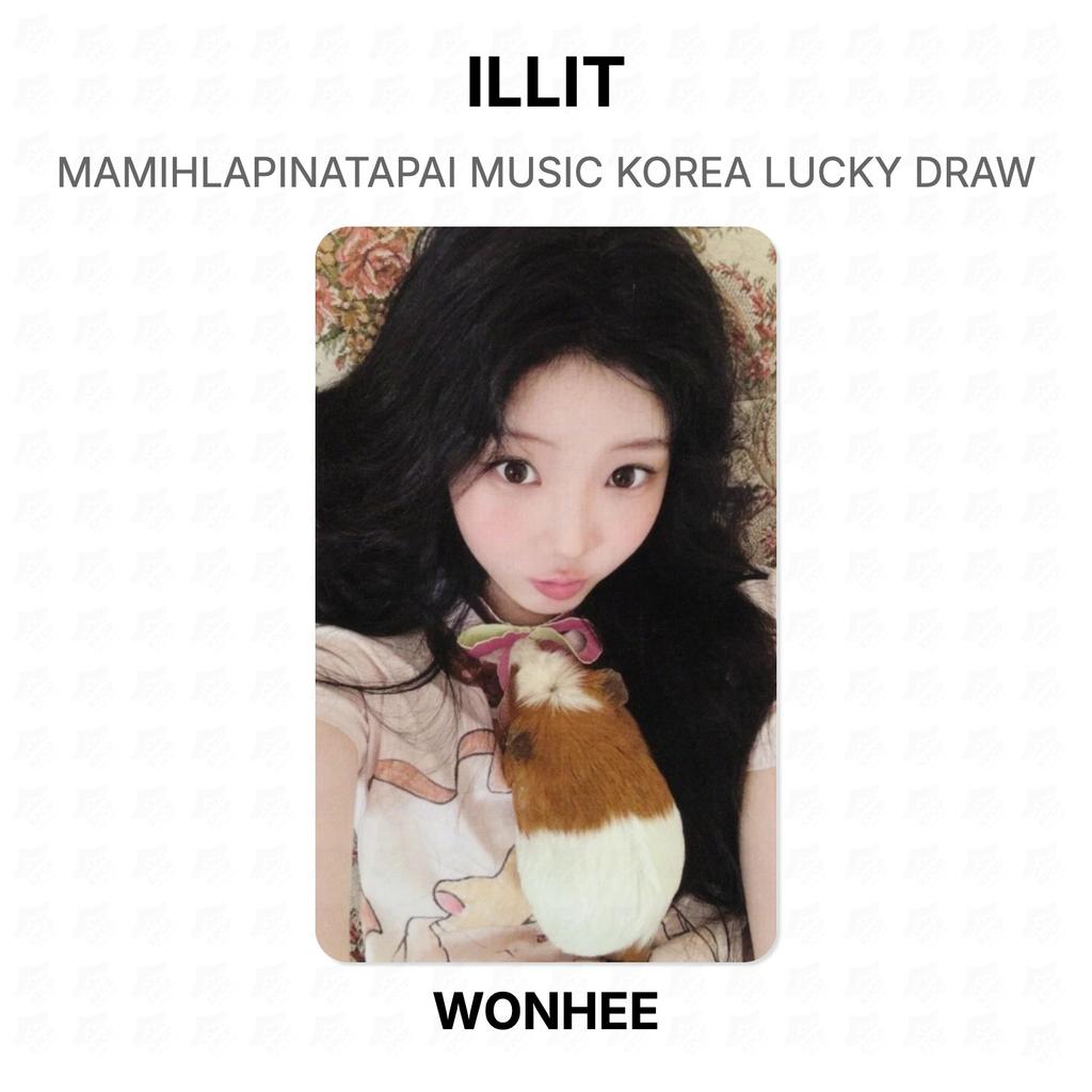 ILLIT MAMIHLAPINATAPAI MUSIC KOREA Розыгрыш призов Официальная фотокарточка