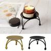1PC Iron Plated Candle Holders Pillar Metal Plate for Wedding Party Festival Candlestick Holder Art Home Decoration