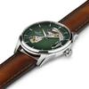 [Hamilton] H32675560 Jazzmaster Open Heart Auto 40mm Green Dial Brown Leather Men's Watch
