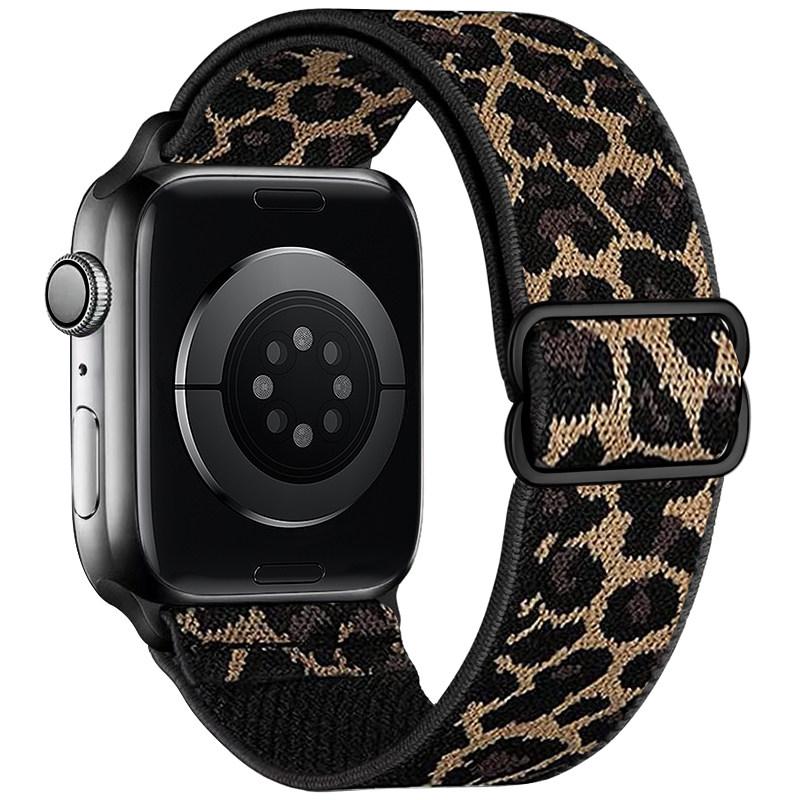 Эластичный нейлоновый ремешок для Apple Watch Series 11 10 Ultra 3/2 SE 42мм 38мм 46мм 41мм 45мм 49мм Регулируемый спортивный ремешок для женщин и мужчин