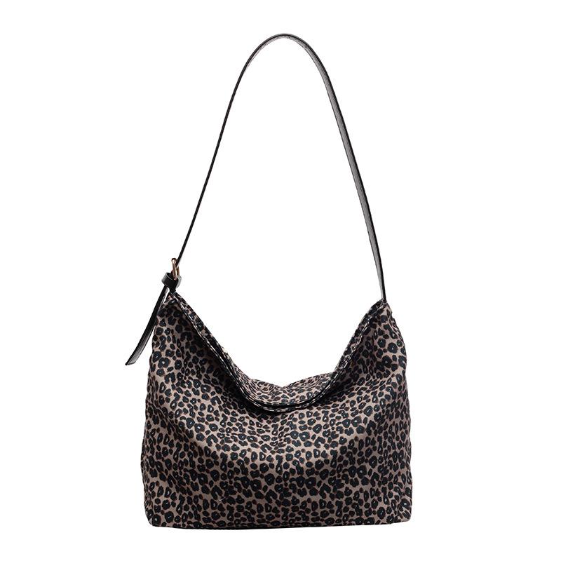 Осенняя замшевая сумка с леопардовым принтом, женская, большая вместимость, сумка-мессенджер через плечо, переносная сумка под мышкой