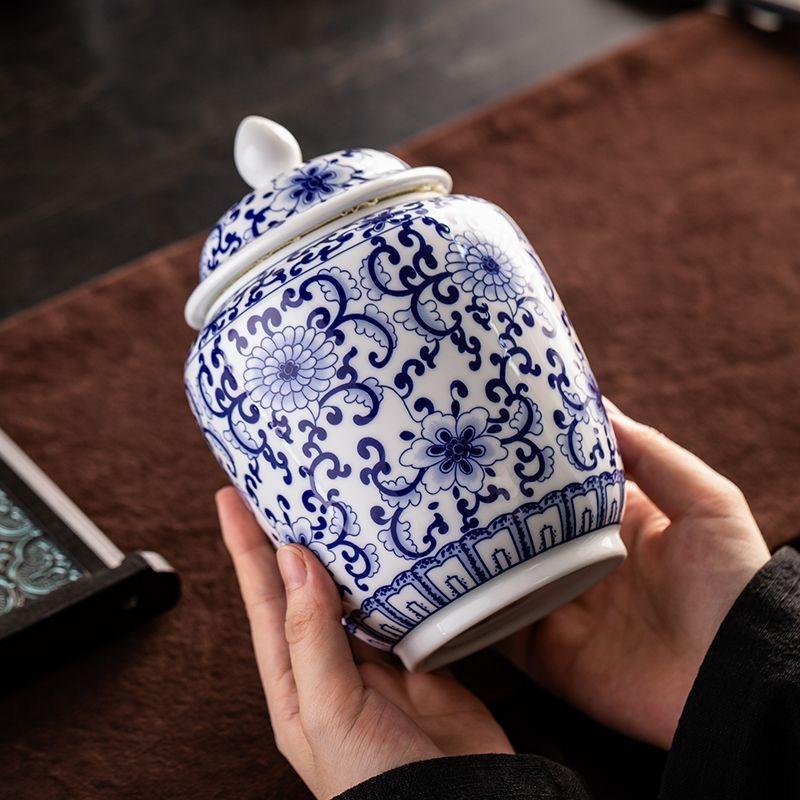 Эмалевая керамическая чайница – Влагонепроницаемая герметичная банка для хранения чая Чайная банка
