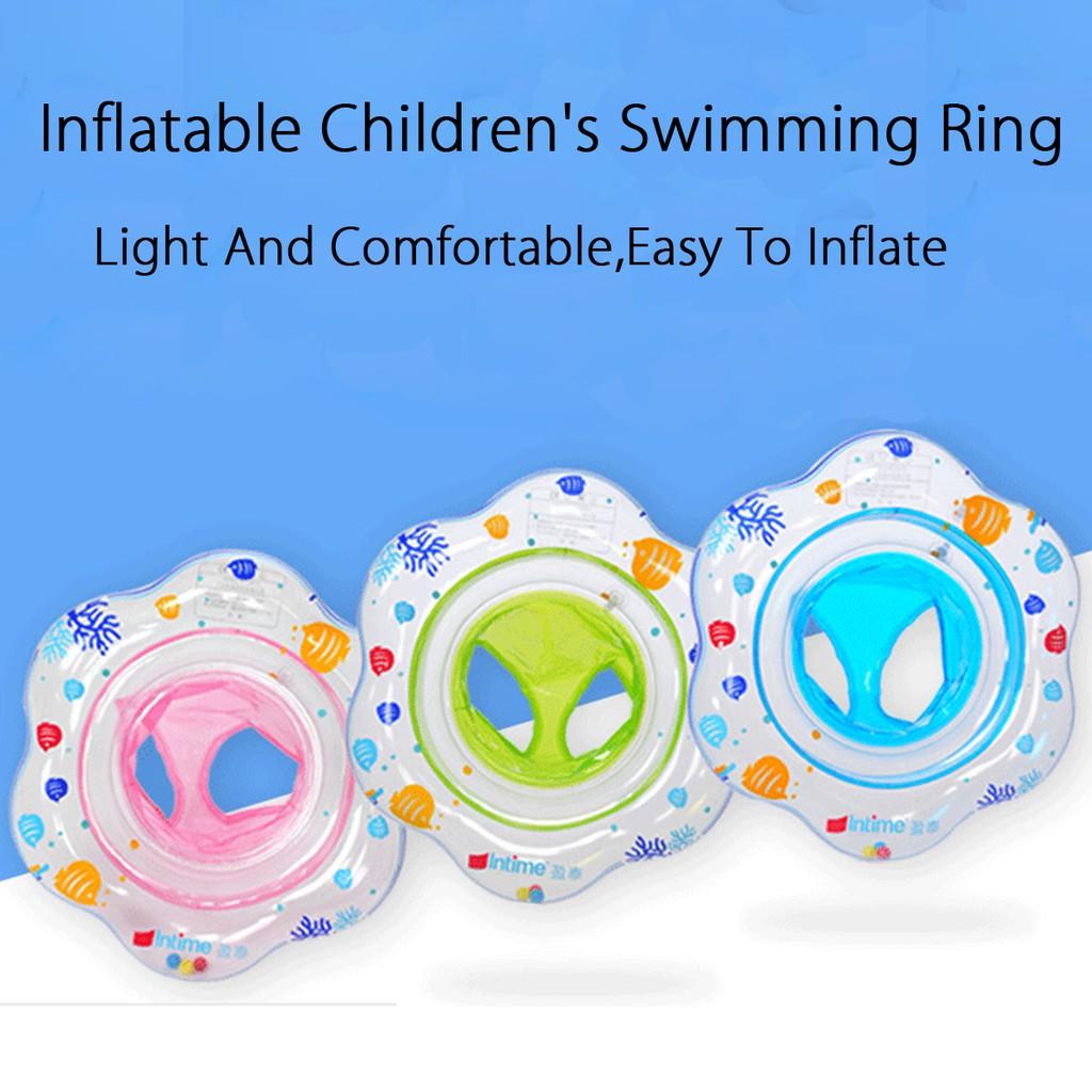 Baby Swimming Ring Inflatable Infant Armpit Kids Floating Pool Accessories Bath Circle Shower Inflatable Ring Toy Pink/blue/green
