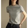 Design-sensory Pure Cotton T-shirt for Women's Summer Short-sleeved New Slim Body Top Shirt