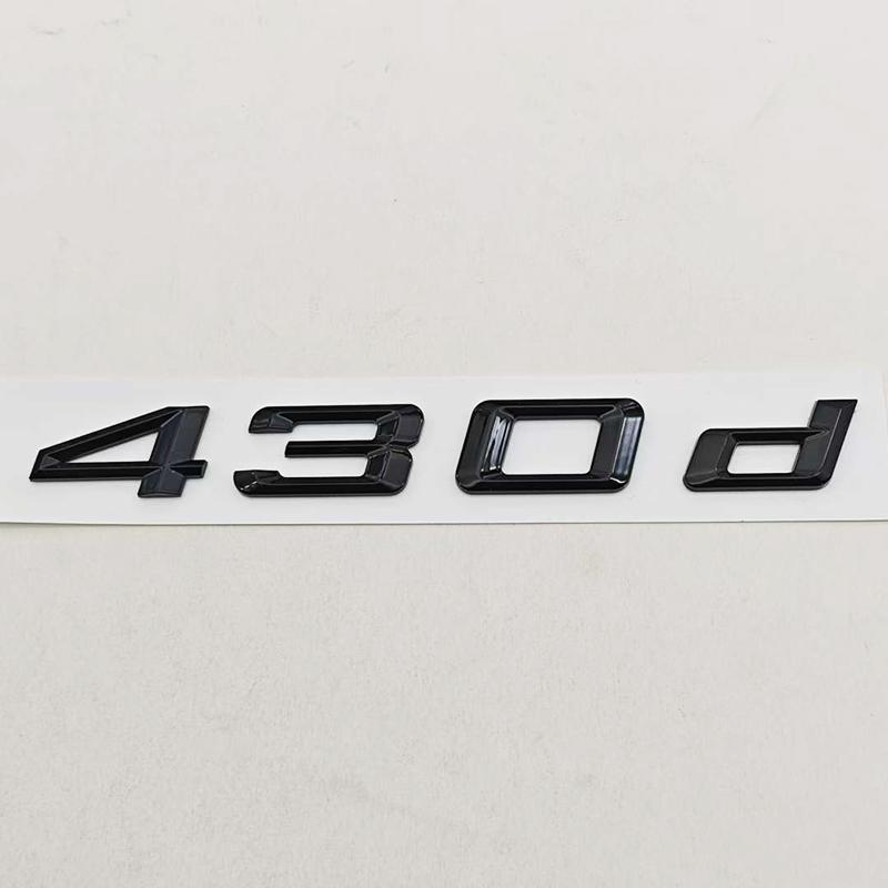 3D ABS Car Letters Logo 420d 430d Badge Sticker Rear Trunk Emblem Decals For BMW 4 Series F32 F33 F36 Auto Marking Accessories