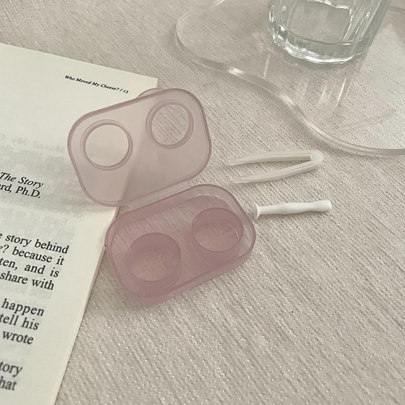 Women Girl Glasses Cosmetic Contact Lenses Box Contact Lens Case For Eyes Care Travel Holder Container Travel Accessories