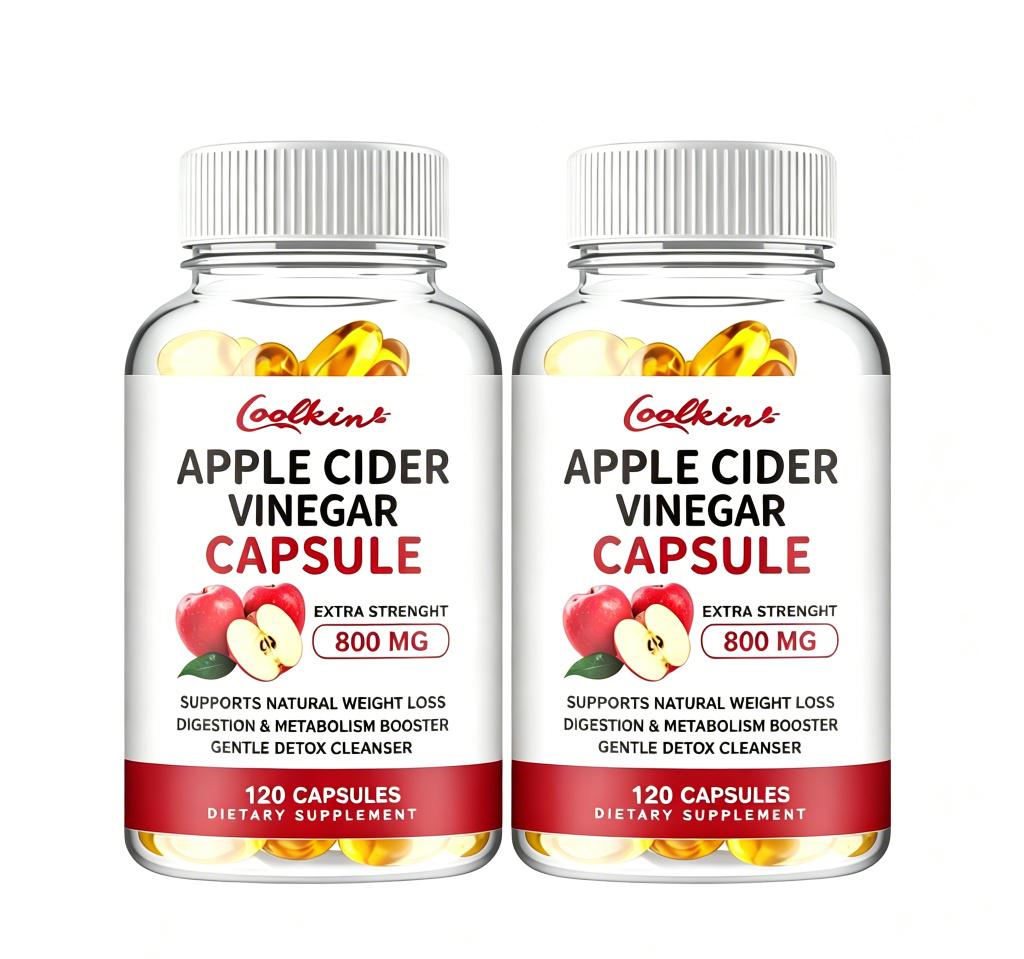 Coolkin - Apple Cider Vinegar Capsules - 800mg - Digestive Health