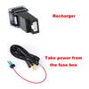 Car QC3.0 PD Fast Charger Dual QC3.0 Charger Around the shift lever Interface Socket Quick Charger For ISUZU D-MAX 21-23