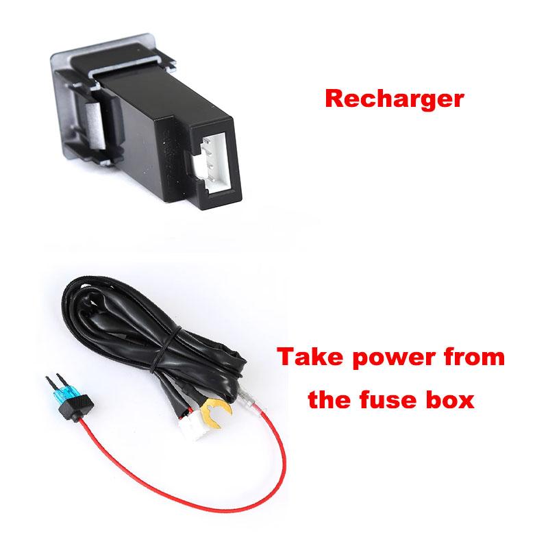Car QC3.0 PD Fast Charger Dual QC3.0 Charger Around the shift lever Interface Socket Quick Charger For ISUZU D-MAX 21-23