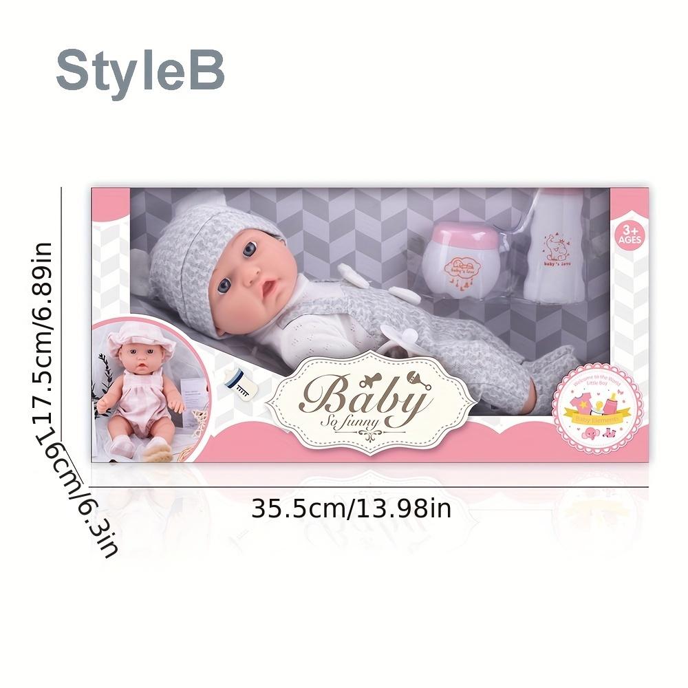 Игровой набор для куклы-младенца 12''/30 см в подарочной коробке с аксессуарами, розовая соска-пустышка, виниловая игрушка-кукла-реборн, рождественский подарок для девочки или мальчика