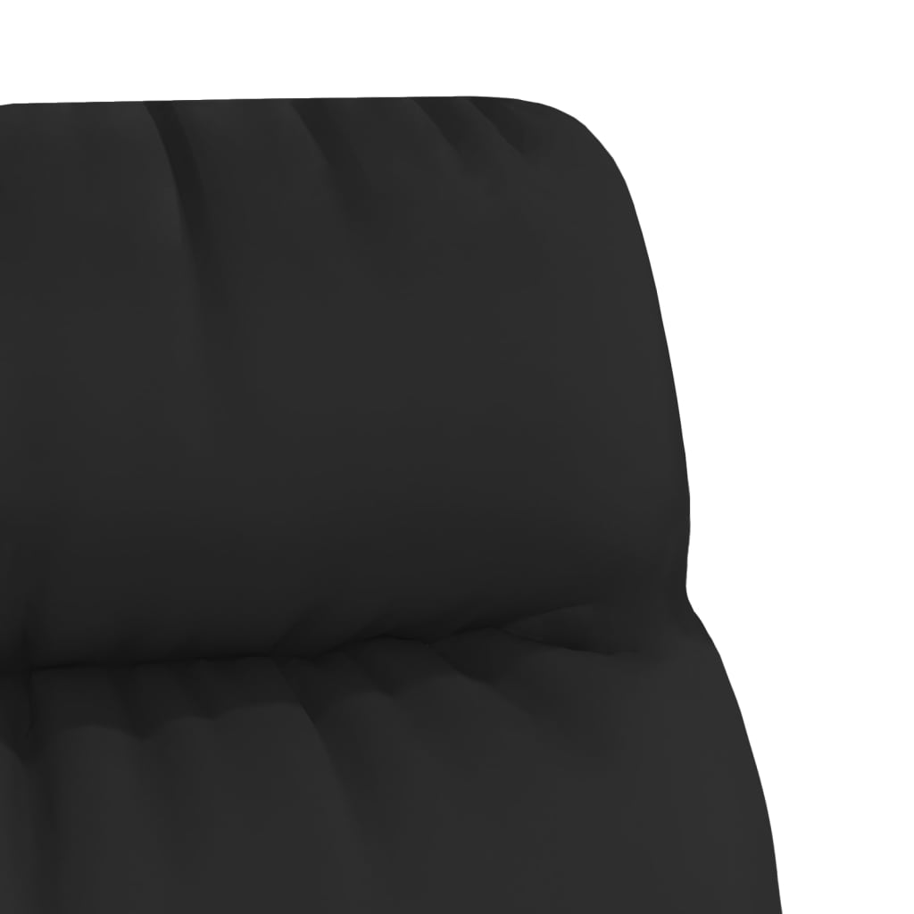 Swivel Armchair Black Artificial Leather