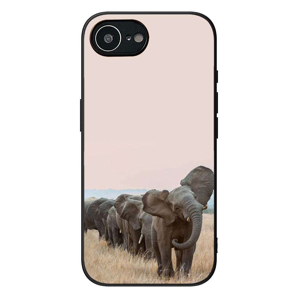for Samsung Galaxy A36 A17 A26 A07 A35 A54 A53 A13 A33 A34 S8 S9 S20 S21 FE S10 Plus Phone Case Cartoon Cute Elephant Wallpaper