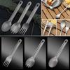 Environmental Outdoor Camping Fork Portable Cutlery Fork New Titanium Spoon Outdoor Tool