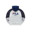 Fila Fusion Худи в стиле колор-блок в полоску для женщин Худи Серебристо-серый T11W317204F-MG
