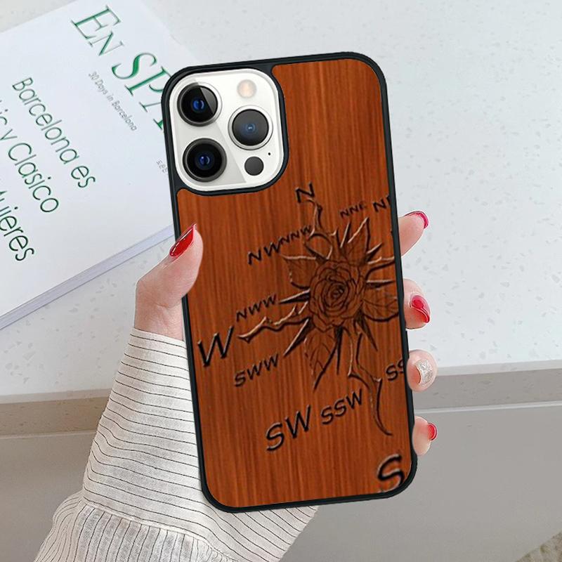 Винтажный чехол для телефона «Компас Wanderlust Map» для iPhone 13 Pro Max Coque 12 11 Pro Max 8 PLUS 7 6S XR X XS mini se Fundas