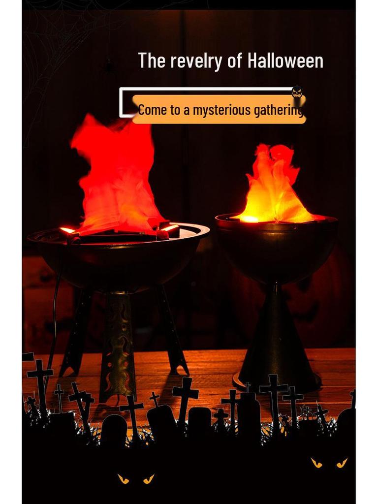 Светодиодный светильник-пламя для декора на Хэллоуин и создания праздничной атмосферы