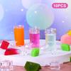 10PCS Clear Mini Boot Glasses Plastic  Cups for Western Cowboy Cowgirl Birthday Party Decor Drinkware