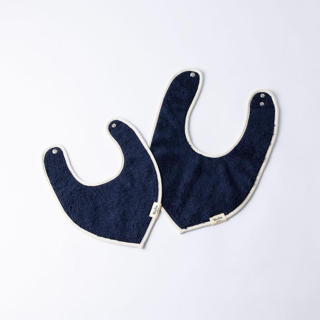 Wellis BABY Entry Box Navy Large Mommy Towel (Small Bib, Bib, Navy)