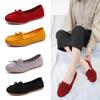 Осенние женские туфли-лоферы на плоской подошве в корейском стиле с бантом 2024